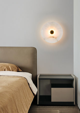 Modern Alabaster Round Wall Lamp