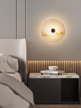 Modern Alabaster Round Wall Lamp