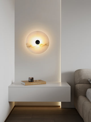 Modern Alabaster Round Wall Lamp