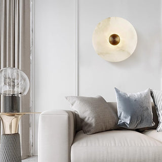 Modern Alabaster Round Wall Lamp