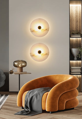 Modern Alabaster Round Wall Lamp