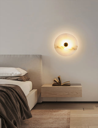 Modern Alabaster Round Wall Lamp