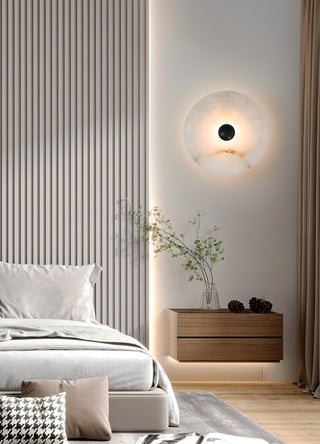 Modern Alabaster Round Wall Lamp