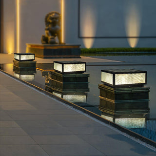 Modern Birillo Glass Garden Outdoor Light