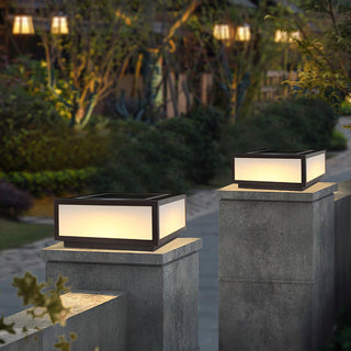 Modern Black Anvia Outdoor Post Light