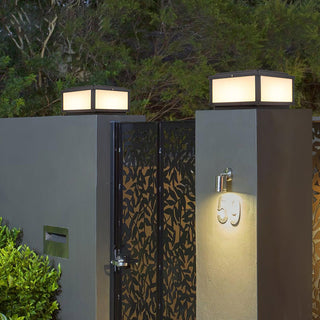 Modern Black Anvia Outdoor Post Light