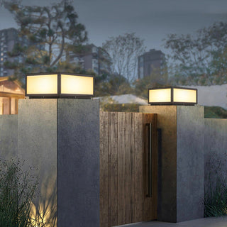 Modern Black Anvia Outdoor Post Light