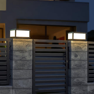 Modern Black Anvia Outdoor Post Light