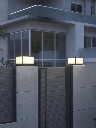 Modern Black Anvia Outdoor Post Light