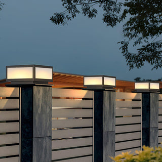 Modern Black Anvia Outdoor Post Light