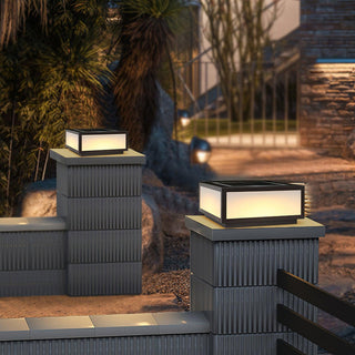 Modern Black Anvia Outdoor Post Light