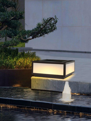 Modern Black Anvia Outdoor Post Light