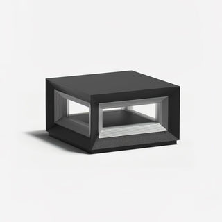 Modern Black Cube Outdoor Lamp