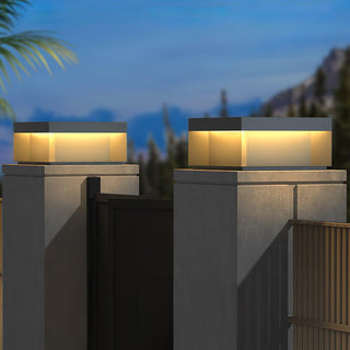 Modern Black Square Box Outdoor Light