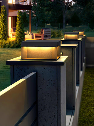 Modern Black Square Box Outdoor Light