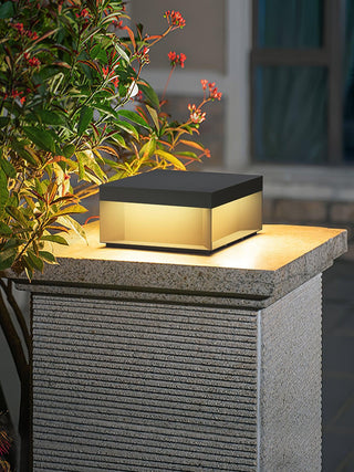 Modern Black Square Box Outdoor Light