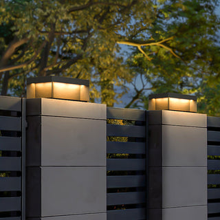 Modern Black Square Box Outdoor Light