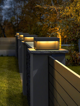 Modern Black Square Box Outdoor Light