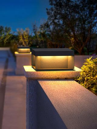 Modern Black Square Box Outdoor Light