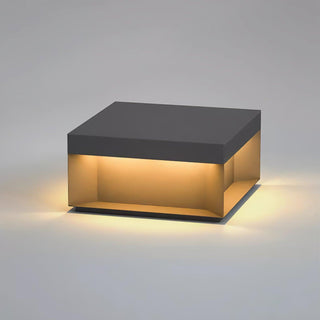 Modern Black Square Box Outdoor Light