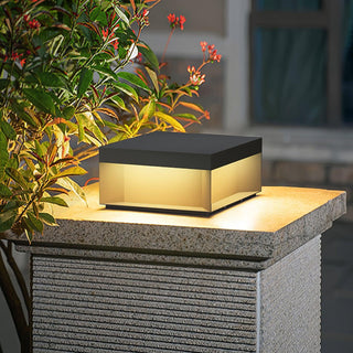 Modern Black Square Box Outdoor Light