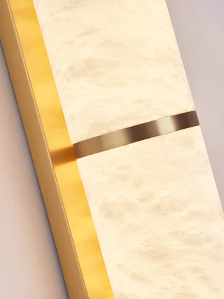 Modern Cylindra Alabaster Brass Wall Light