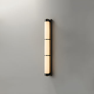 Modern Cylindra Alabaster Brass Wall Light