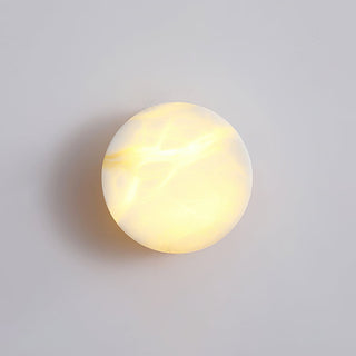 Modern Cylindrical Alabaster Wall Light