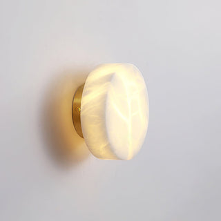 Modern Cylindrical Alabaster Wall Light