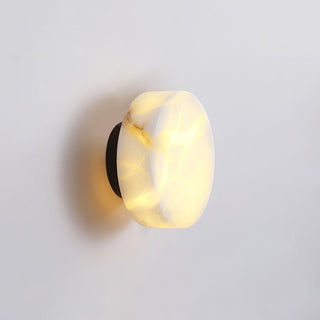 Modern Cylindrical Alabaster Wall Light