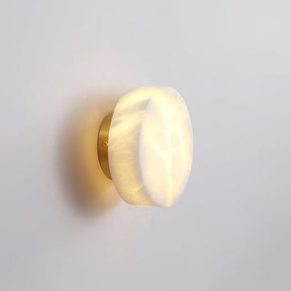 Modern Cylindrical Alabaster Wall Light