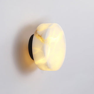 Modern Cylindrical Alabaster Wall Light