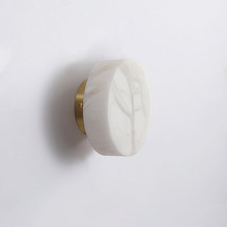 Modern Cylindrical Alabaster Wall Light