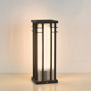 Modern Double Axis Outdoor Post Lamp