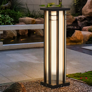 Modern Double Axis Outdoor Post Lamp