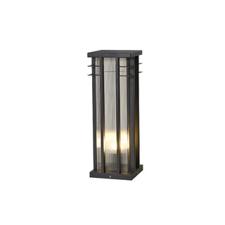 Modern Double Axis Outdoor Post Lamp