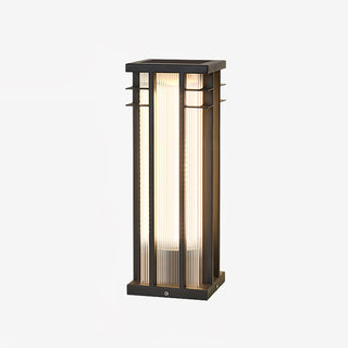 Modern Double Axis Outdoor Post Lamp