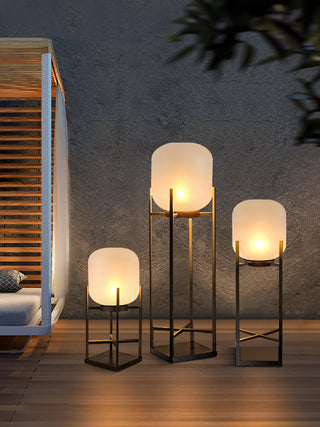 Modern Lantern Outdoor Floor Lamp