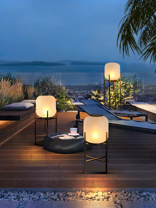 Modern Lantern Outdoor Floor Lamp