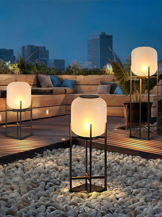 Modern Lantern Outdoor Floor Lamp