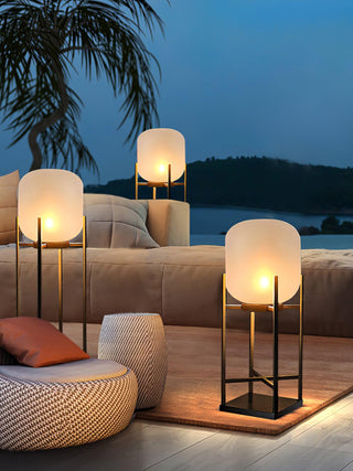 Modern Lantern Outdoor Floor Lamp