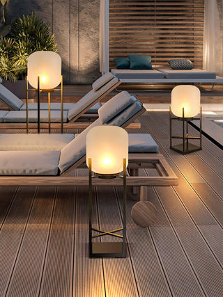 Modern Lantern Outdoor Floor Lamp