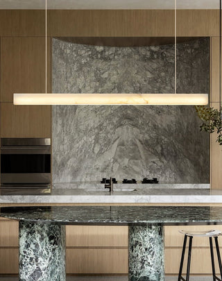 Modern Linear Alabaster Pendant Light