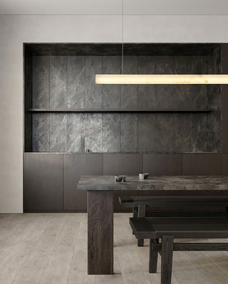 Modern Linear Alabaster Pendant Light