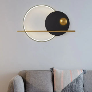 Double Circle Linear Wall Light