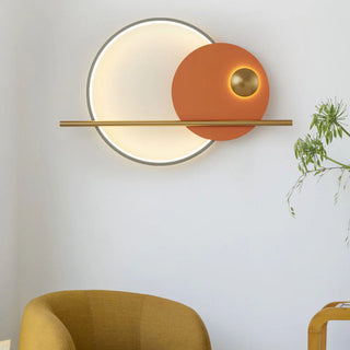 Double Circle Linear Wall Light