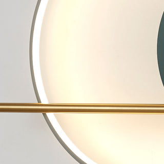 Modern Linear Double Circle Wall Light