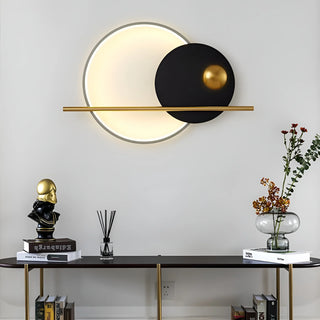 Double Circle Linear Wall Light