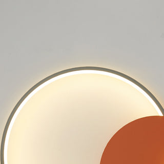 Modern Linear Double Circle Wall Light