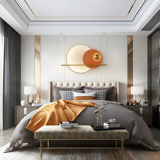 Double Circle Linear Wall Light